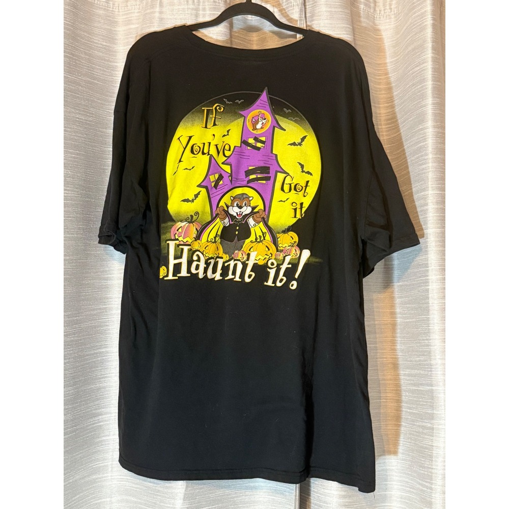 Bucees Shirt Adult Medium Black Haunt It If You Got it Halloween Tee Pumpkin Bat